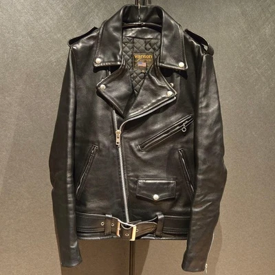 Vanson Leather Double Riders Jacket Black Quilting Men's size M 34 Made in USA - Image 1 of 4