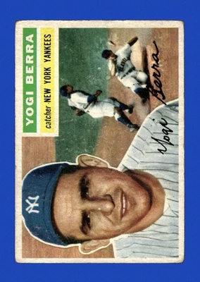1956 Topps Set-Break #110 Yogi Berra baja calidad *GMCARDS* Foto 1 de 2