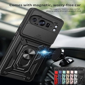 Phone Case For Google Pixel 9 Pro XL 8 Pro 8A Armor Shockproof Ring Holder Cover - Picture 1 of 18