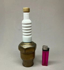 alte Werbe Zündkerze Porzellan BMW Ardie DKW Simson MZ Tankstelle 18 cm 4122-12 - Picture 1 of 8