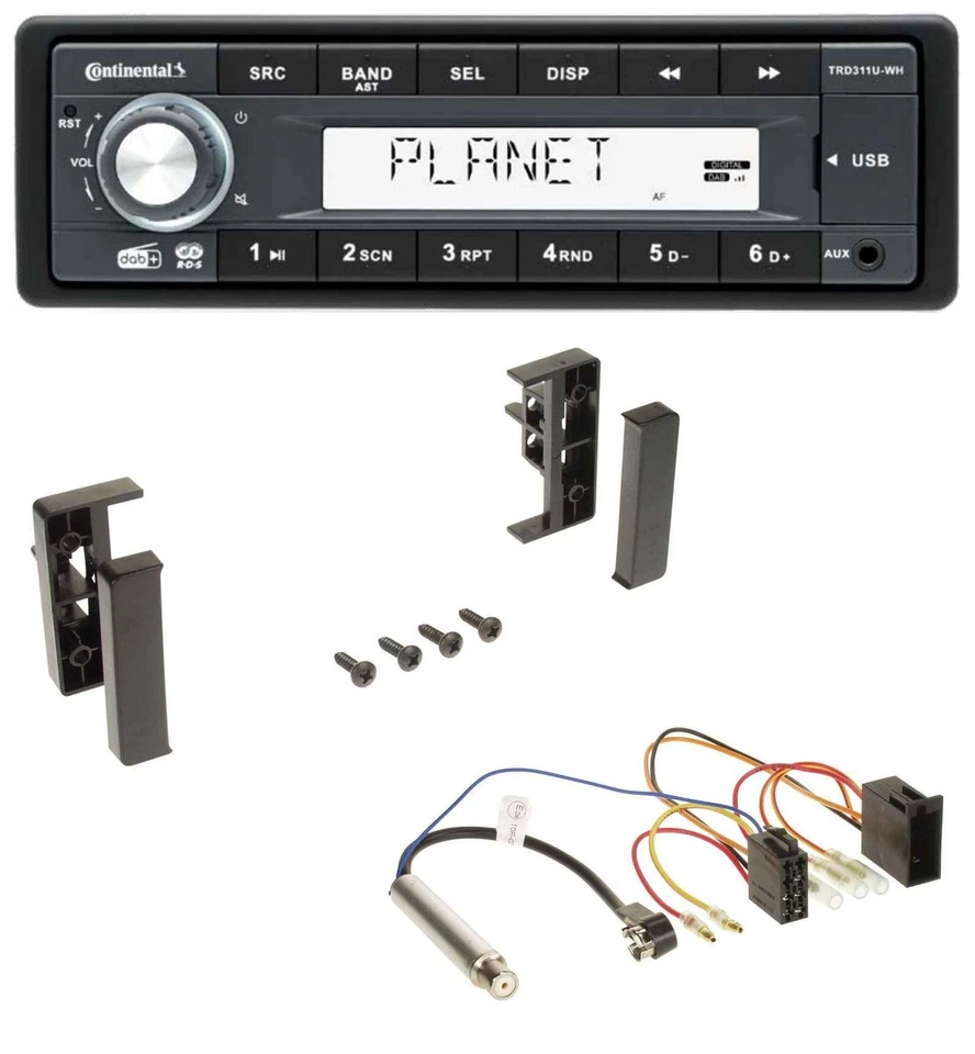 Continental MP3 AUX USB DAB 1DIN Autoradio für Audi A2 A3 8L 99-00 A4 B5 99-01 A - Bild 1 von 4