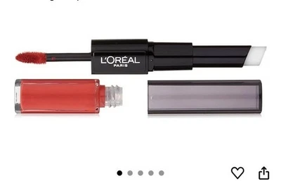 2 Pk L'Oreal Paris Infalible Pro Últimos 2 Pasos Lápiz Labial 213 Continuo Carmesí Foto 1 de 3