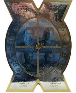 1997 UD SPx Force Wayne Gretzky Mario LeMieux Eric Lindros Peter Forsberg #SPX1 - Bild 1 von 2