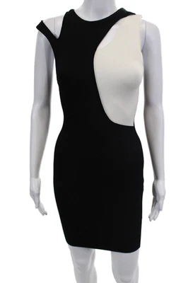 Женское облегающее платье Alice + Olivia Colorblock с вырезом декольте Цвет черный Размер XS - Изображение 1 из 4