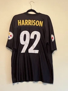 Pittsburgh Steelers NFL #92 James Harrison Black/Gold/White Jersey Men’s XL - Picture 1 of 5
