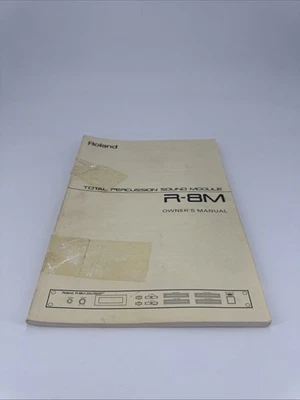 Roland R-8M Drum / Percussion Sound Midi Module Original Owner's Manual - Image 1 of 4
