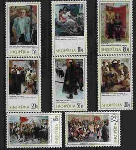 Albanien postfrisch Sc 1680-87 Michel 1792-99 Gemälde - Bild 1 von 1