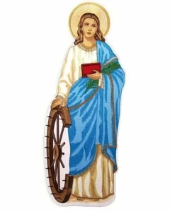 Embroidered Liturgical Applique "Saint Catherine" Chasuble Vestment AP4092520 - Picture 1 of 2