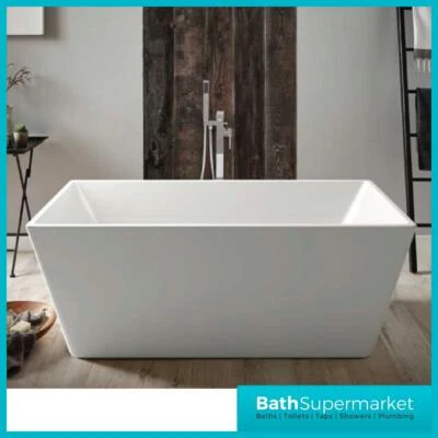BATH SUPERMARKET K VIT Square Freestanding Double Ended Bath 1695 x 800 Dual Skin 4-mm Acrylic Bathroom