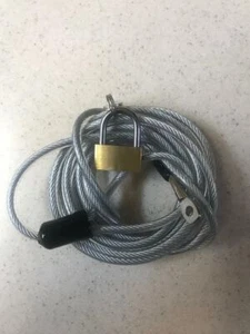CUBIERTA DE COCHE BLOQUEO DE CABLE DE SEGURIDAD ---------- PROTEGE LA CUBIERTA DE TU COCHE DEL ROBO - Imagen 1 de 4