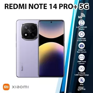 Redmi Note 14 Pro+ Plus 5G Android Cell Phone (Purple/12GB+512GB/Dual SIM) - Picture 1 of 5