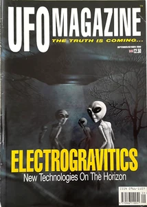 UFO MAGAZINE Sept. / Oct. 2000 Vintage UK Publication "ELECTROGRAVITICS" - Picture 1 of 1