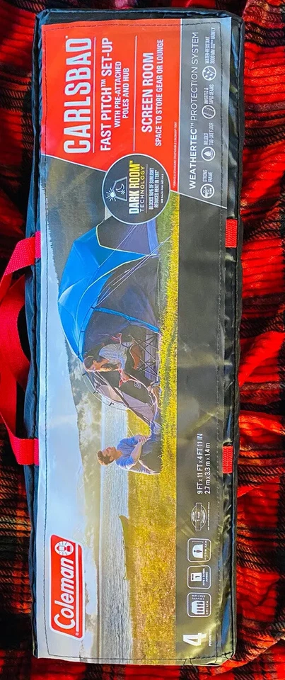 Coleman Carlsbad 4-Person Dome Tent with Screen Room