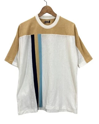 Camiseta discoteca vintage anos 70 jóquei color block grande - Imagem 1 de 4