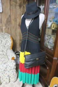 Etienne  Aigner handbags Blk Leather large Cross body Clutch with 4 pockets - Picture 1 of 5