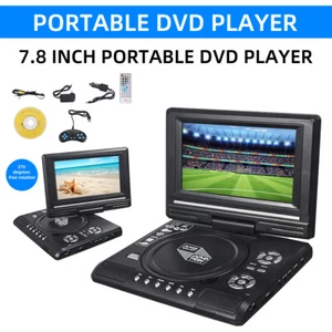 7.8" Portable DVD Player with HD Swivel Screen Support CD/DVD+Gamepad - Picture 1 of 15