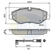 Brake Pad Front Axle To Fit Mercedes-Benz Sprinter 06->, Viano 03->, Vito 03->, - Image 1 of 1