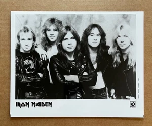 Iron Maiden-Number Of The Beast RARE promo 8x10 black & white publicity photo - Picture 1 of 1