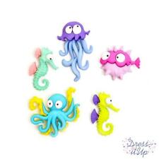 Dress It Up Buttons - Creatures of the Sea 5pcs #8298