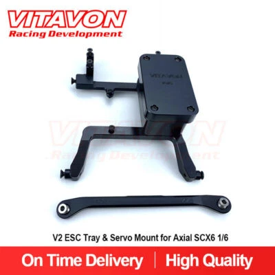 Vitavon CNC Alu7075 V2 ESC Tray & Servo Mount  for Axial SCX6 1/6 - Image 1 of 4