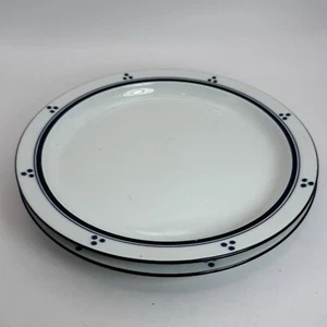Platos de bistró Dansk vintage 3 puntos Fredriksborg azul Japón 8 3/4" lote de 2 - Imagen 1 de 6