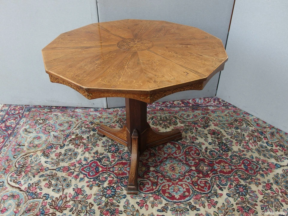 TALOVINO IN PALISSANDRO INTARSIATO STILE CARLO X EPOCA 800 - Immagine 1 di 1