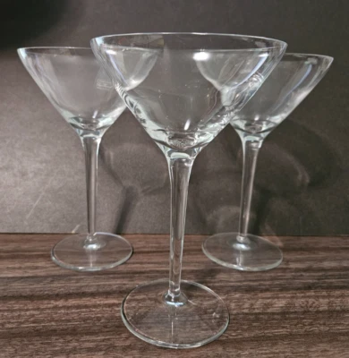 Set of 3 - Luigi Bormioli Bach 8.25 oz Martini Glasses Made in Italy - NWT - Image 1 of 2
