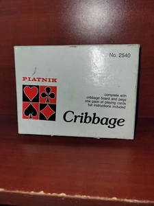 Cribbage Card Game Classic Box Set by Piatnik Travel - Picture 1 of 5