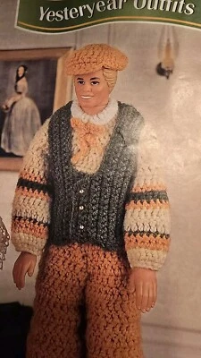 Annie's FASHION Doll CROCHET CLUB PATTERN Yesteryear Outfits - Image 1 of 4