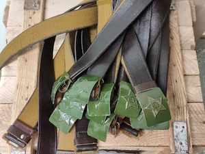 1pcs USSR Soviet Army Uniform Belt GREEN Buckle Russian Army Belt, Size 2 - Picture 1 of 11