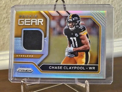 2020 Panini Prizm Chase Claypool Rookie Gear Patch Silver Card Jersey RC #25 - Image 1 of 4