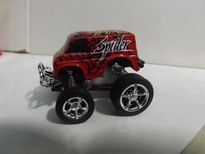 New Ray Pull Back Red "Spider" Mad Wheel Diecast Van - Picture 1 of 5