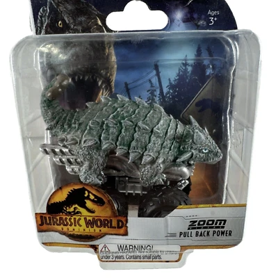 НОВЫЙ ЗАПЕЧАТАННЫЙ Jurassic World Dominion Zoom Riders АНКИЛОЗАВР Игрушка Вытягивающая Мощность - Изображение 1 из 3