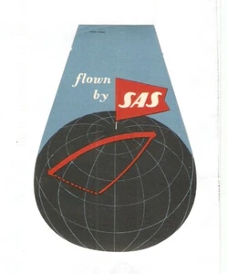 SAS Scandinavian airlines baggage label , mint, original - Picture 1 of 1