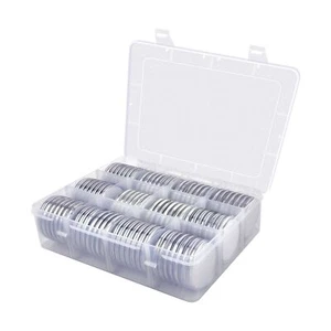 84 Pieces 46 mm Coin Capsules/Foam Gasket Plastic Storage Organizer High quality - Picture 1 of 7