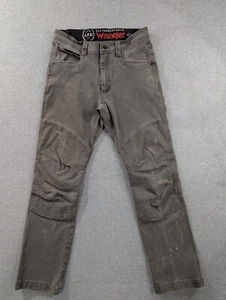 Wrangler ATG Hose Herren Gr. 32x32 grau klassisch gerade Doppelknie Stretch - Bild 1 von 15