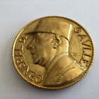 Grande Medaille Bronze Dore General De Gaulle Ref69501