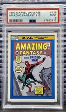 1990 Marvel Universe Series 1 Amazing Fantasy #15 PSA 9 Spider-Man MVC #126