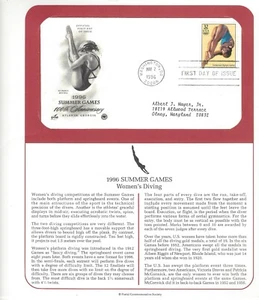 1996 Summer Games FDC 32 Cent 100th Anniversary Set of 10 FDC's - Picture 1 of 10