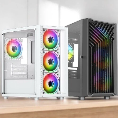 FAST AMD Ryzen 7 5700G Gaming PC Tower 32GB RAM, 1TB SSD, WiFi, RGB - Image 1 of 1