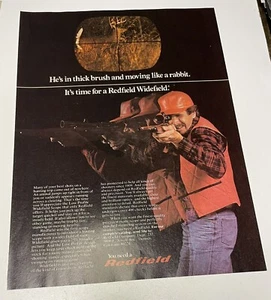 Vintage 1980 Redfield Widefield Hunting Scope Print Full Page Ad #2471 - Picture 1 of 1