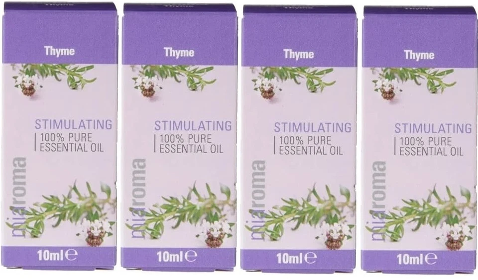 Miaroma Thyme (4 x 10ml) Stimulating 100% Pure Essential Oil