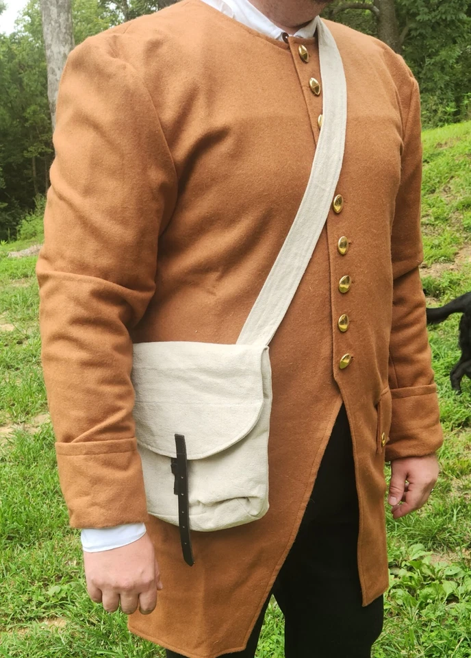 Bolsa de lona Haversack posible. Renacimiento Rev Guerra siglo XVIII Foto 1 de 3