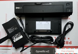 Dell Docking Station USB 3.0 PR02X E-Port Plus Replicator + PA-4E Adapter. - Picture 1 of 7