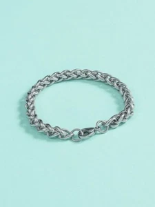 Herren Edelstahl Armband Kette mit Mesh Herrenarmband 19cm - Bild 1 von 2
