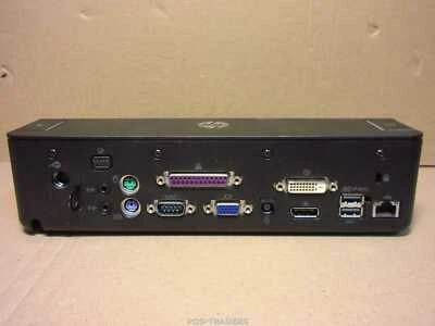 HP A7E32AA Notebook Docking Station USB 3.0 Ports DVI Elitebook Probook NO PSU - Bild 1 von 4
