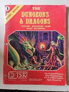 Libro de reglas rojo básico mazmorras y dragones D&D RPG reglas básicas libro de reglas solamente - Imagen 1 de 8