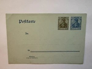Deutsches Reich Postkarte Germania aus Sammlung. Los 8380. schoeniger-notgeld - Bild 1 von 2
