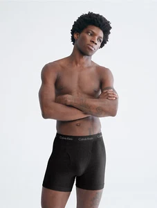 Calvin Klein Cotton Classics Boxer Briefs 4-Pack LARGE dark colors - Picture 1 of 3