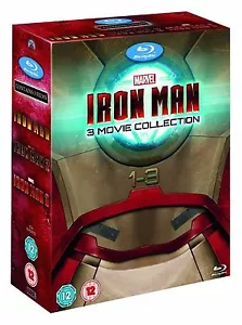 IRON MAN Trilogy Series 1-3 Complete Season 1 2 3 Marvel New UK Region B Blu-Ray - Picture 1 of 12